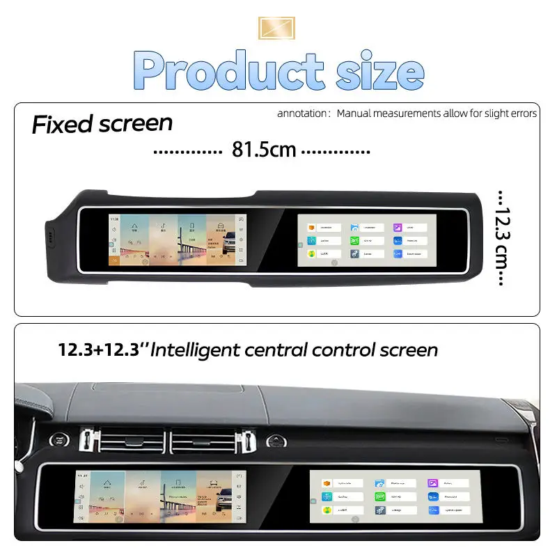24.6-inch Central Control Large Screen 8Core 8+128g For Land Rover Range Rover Vogue L405 Sport L494 2014-2019