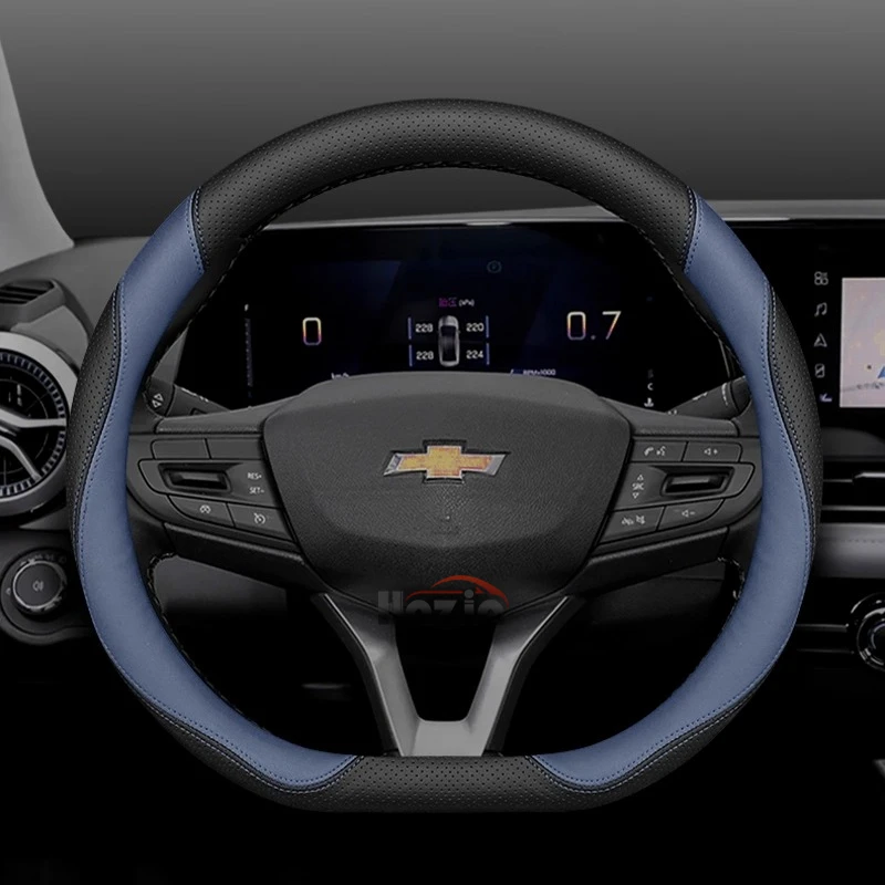 

Leather Car Steering Wheel Cover for Chevrolet Montana Cruze Spark Optra Captiva Aveo Sail Orlando Sonic Onix Traverse Prisma