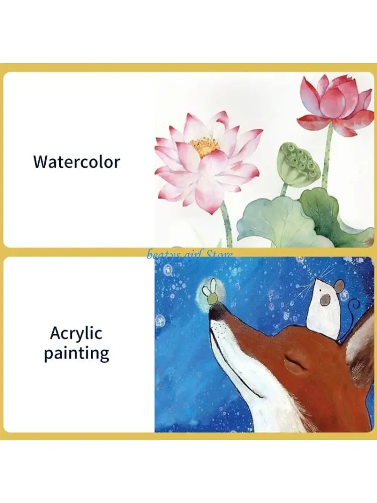 

C7AB 14Pcs Handle Nylon Bristles Brush for Acrylic Watercolor Gouache Oil Painting Fine Detail Brush Miniature Brush