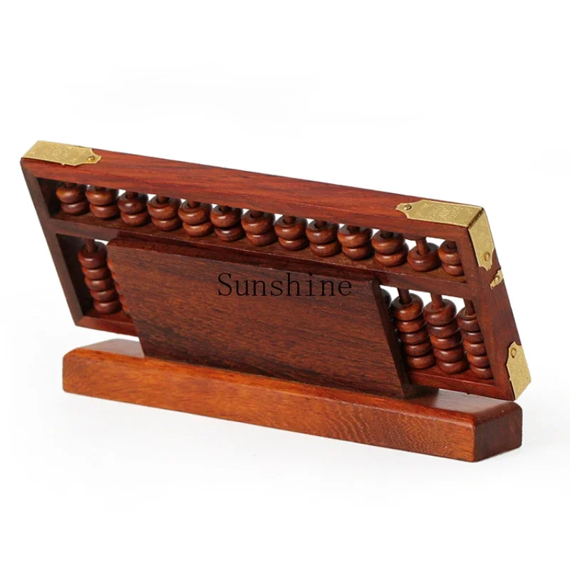 Vintage abacus engraving handicrafts Solid wood children's ornaments Tabletop ornaments