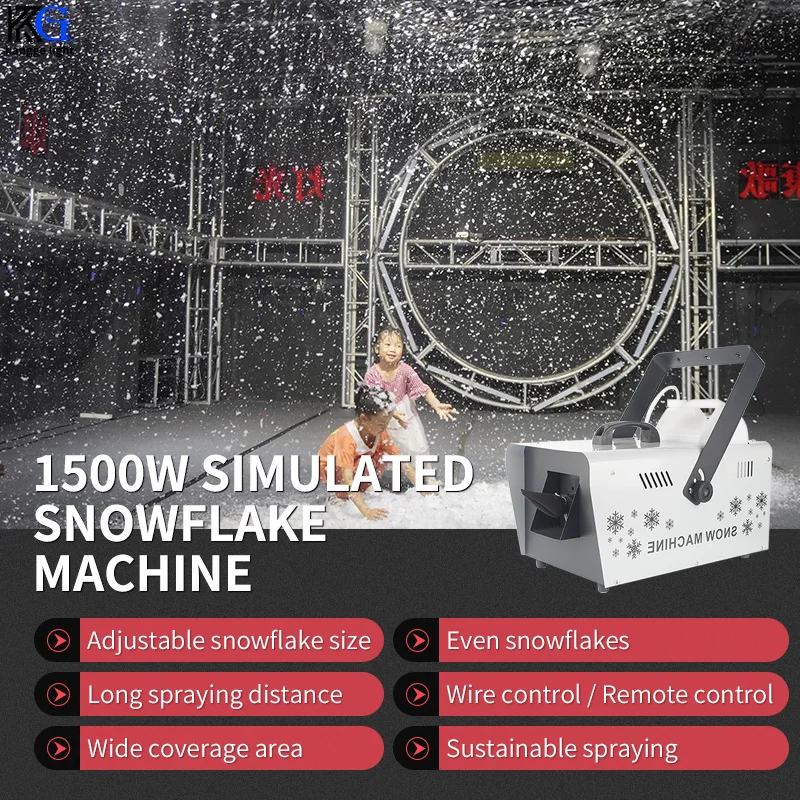 

Party 1500W/2000W Snow Machine Stage Real Snow Effect Wedding Snow Machine Remote Snow Machine for Christmas Outdoor