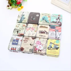 New Vintage Cartoon Tin Box Sealed Jar Packing Boxes Jewelry, Candy Box Small Storage Cans Coin Earrings Headphones Gift Box