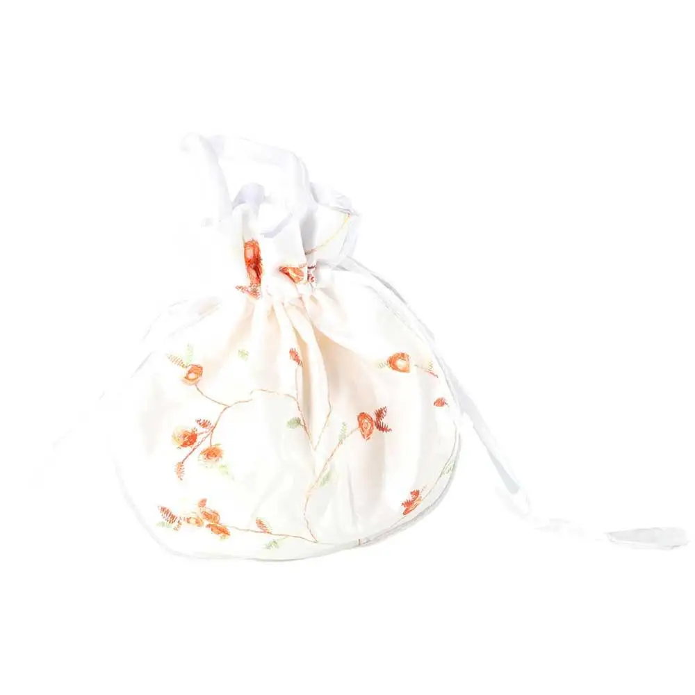 Casual Money Bags Sanitary Napkin Bag Women Flower Handbags Small Storage Bags Jewerly Packing Bag Hanfu Drawstrings Bags