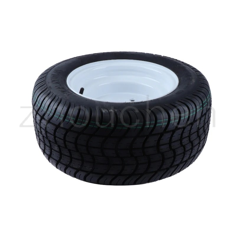 10 inch 205/50-10 vacuum Tyres 6PR Tubeless tire with White hub For ATV golf cart UTV Buggy Quad Bike parts