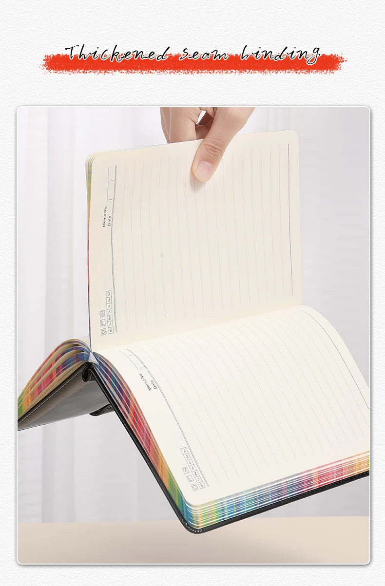 Laser-Gradienten-Notizbuch, 360-seitig, mehrfarbig, für Büromaterial, heißer Verkauf, für Schüler, Hardcover, hochwertiges Notizbuch – Detail 2