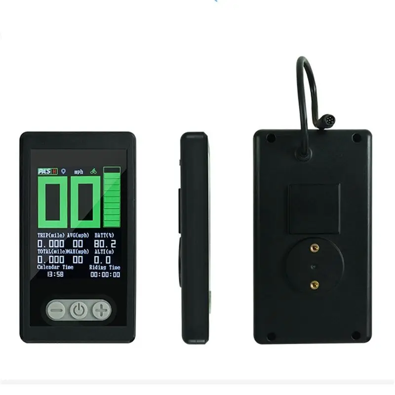 A23F-Ebike Speedometer Bicycle LCD Display Meter With GPS PAS Gear Smart LCD Screen IP65 For Electric Mountain Bike Dashboard
