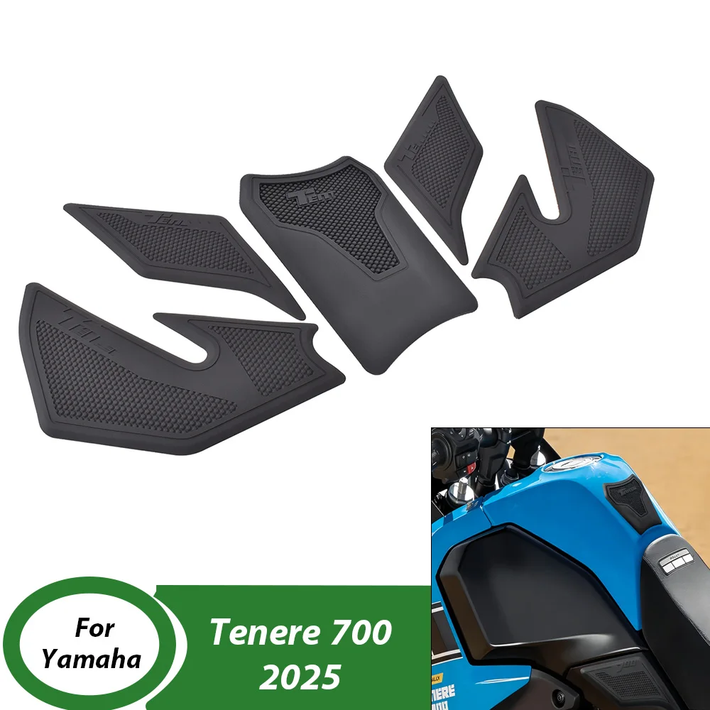 For Yamaha Tenere 700 2025 Motorcycle Protector Anti Slip Tank Pad Sticker Gas Knee Grip Traction Side Pad Accessories