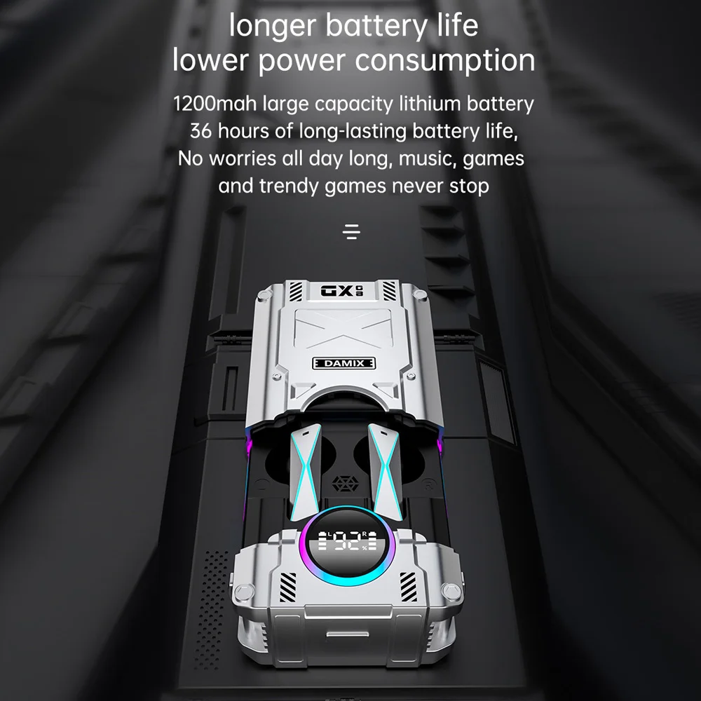 Mech Wireless Bluetooth Headphones Independent Connection Portable Power Bank Noise Reduction Wireless Bluetooth Earphones