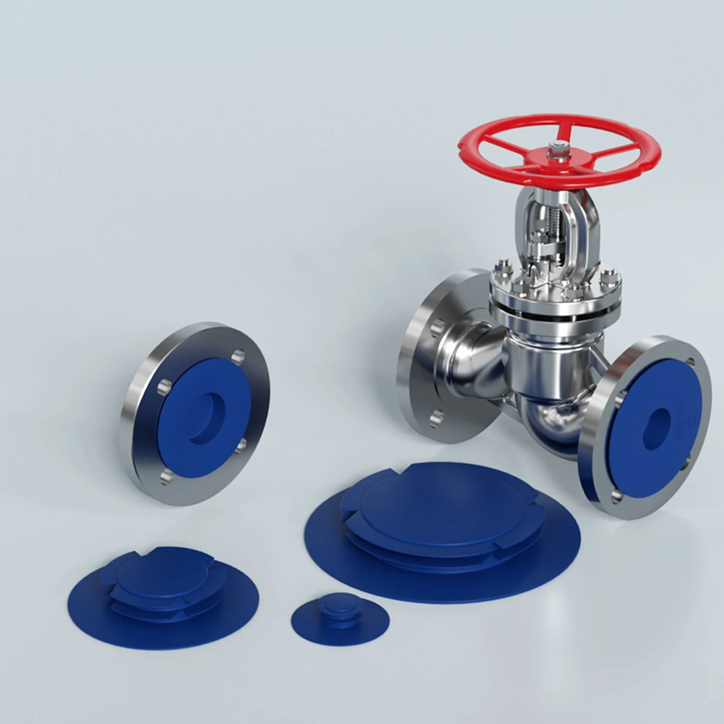 Plastic Flange Protection Cap, Push-in Flange Dust Cover DN15–DN100 Valve Pipe Flange Protector for Industrial Plumbing Plug