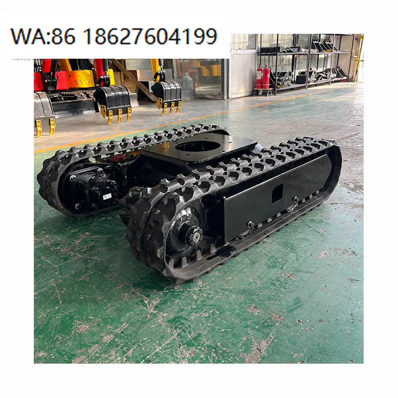 Hydraulic Motor Equipped Excavator Tracked Chassis Base, Multifunctional Undercarriage for Transportation, Agriculture and Resea