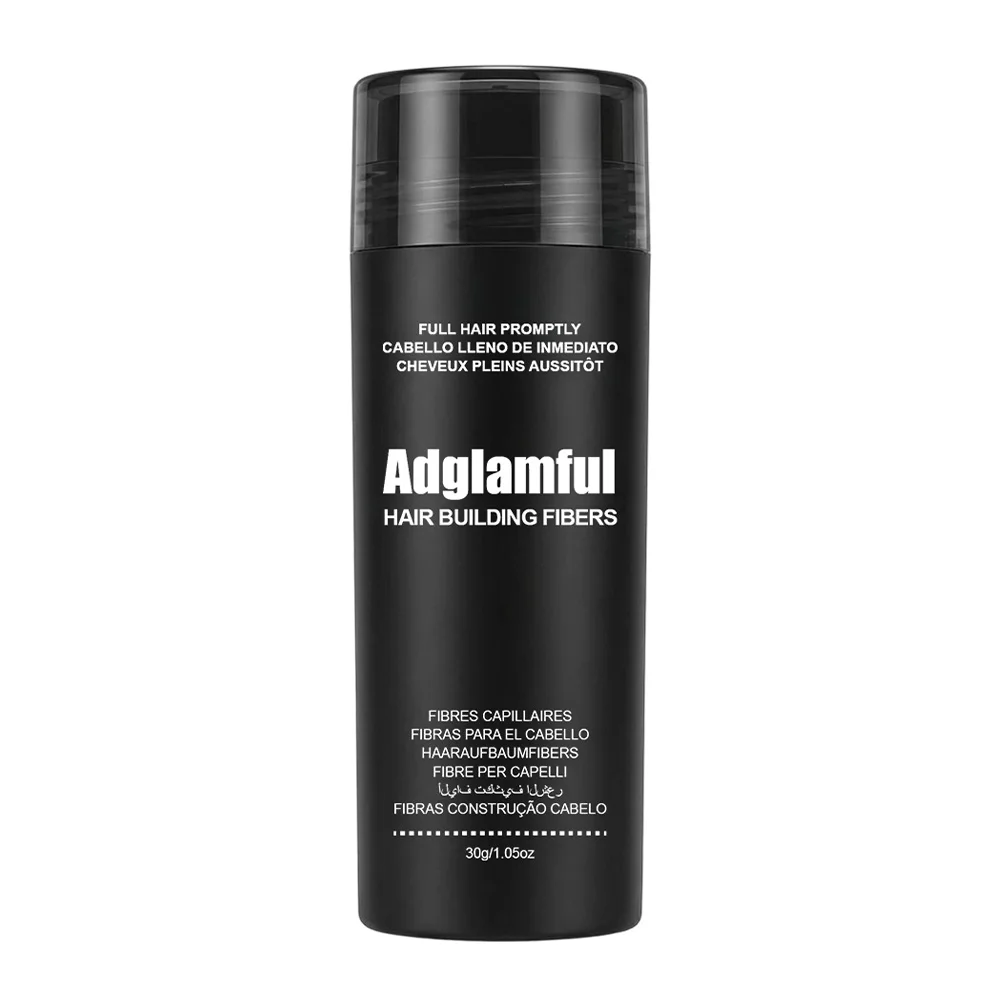 Aadglamcomparator-Poudre de fibres unisexes, ajoute visuellement du volume de cheveux, des lignes de cheveux récoltées, idéale pour les fêtes, les dates et les occasions spéciales, 30g