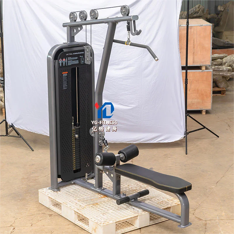 High Quality Universal Lat Pulldown and Low Row Machine Pin Loaded Machines Weight Selectorized Gym Machines Equipment