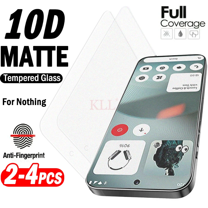 

2-4 шт. матовое матовое закаленное стекло для телефона Nothing 3a lite 2a Plus Защитная пленка для экрана Nothing Phone 3 2 1 3a Pro Glass