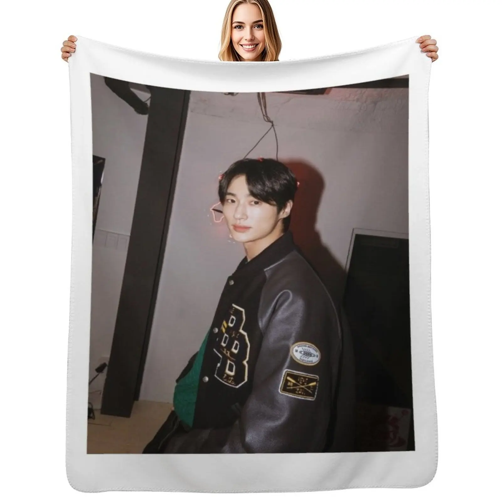 

Byeon Woo-seok Throw Blanket Cozy Throw Blanket Birthday Gift for Him Her