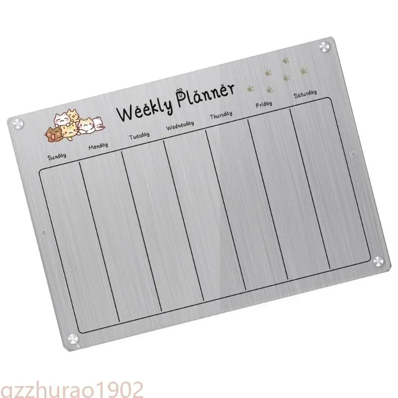 97QB Clear Acrylics Fridge Fridge Planner Planner Placa Fridge Checklist Board