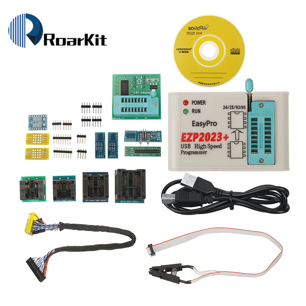EZP2023+ Szybki programator FLASH SPI 24/25/93 bios 25T80 Zestaw resetowania offline do nagrywania