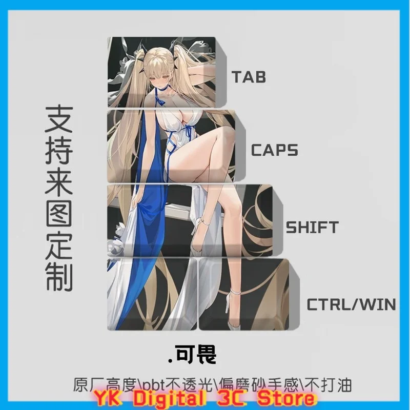 Formidable Theme Anime Keycaps Mechanical Keyboard Original PBT Custom Cute Keycaps PC Game Keyboard Collection Gift Keycaps