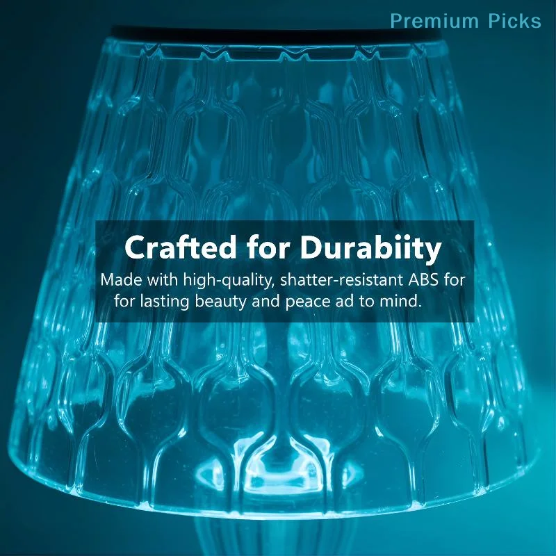 portable1PC Rotating Water Ripple Atmosphere Lamp LED Square Desk Lamp Color Changing Ambient Light for Bedroom Night Lighting