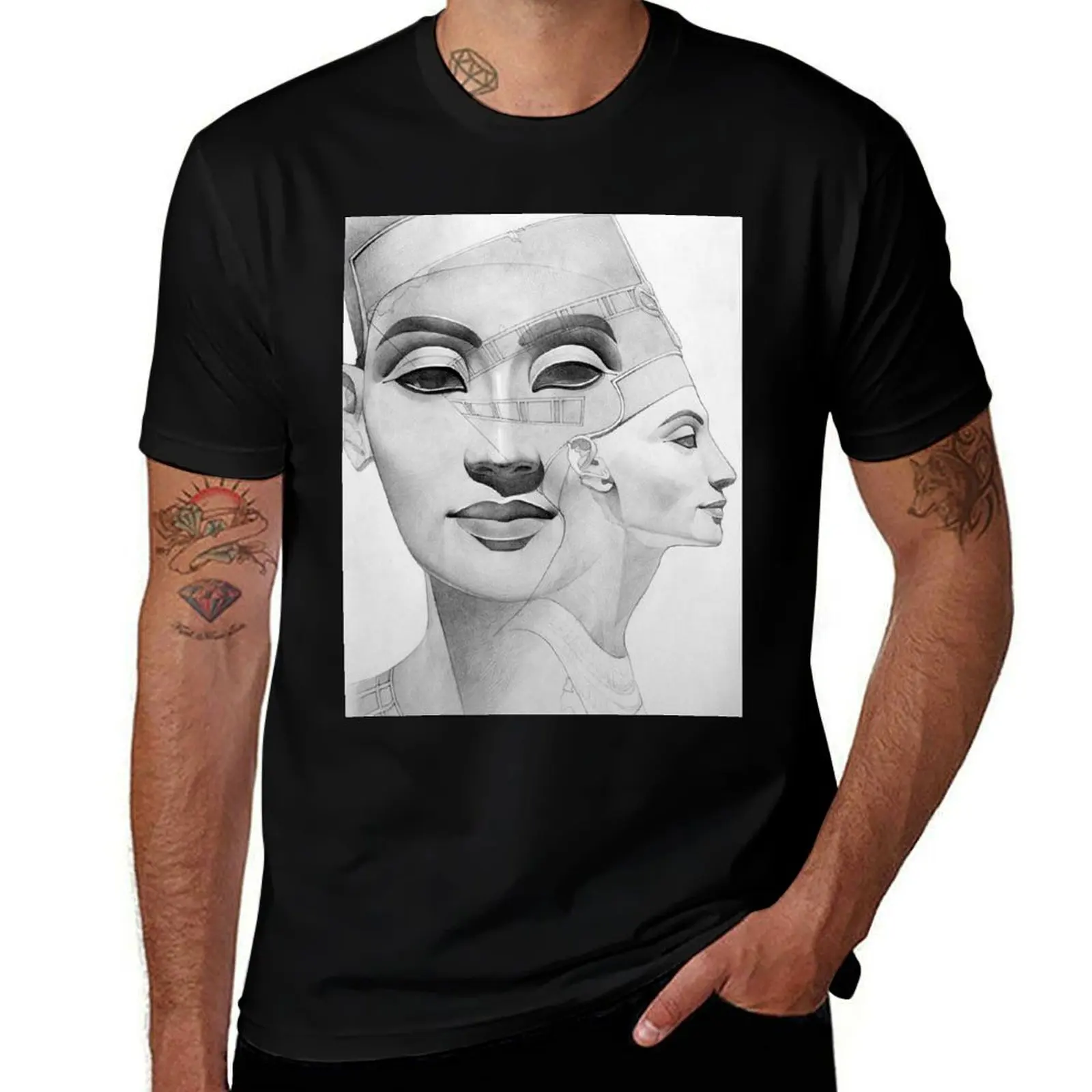 

Nefertiti T-Shirt man t shirts cotton graphic t shirts for man T-Shirt