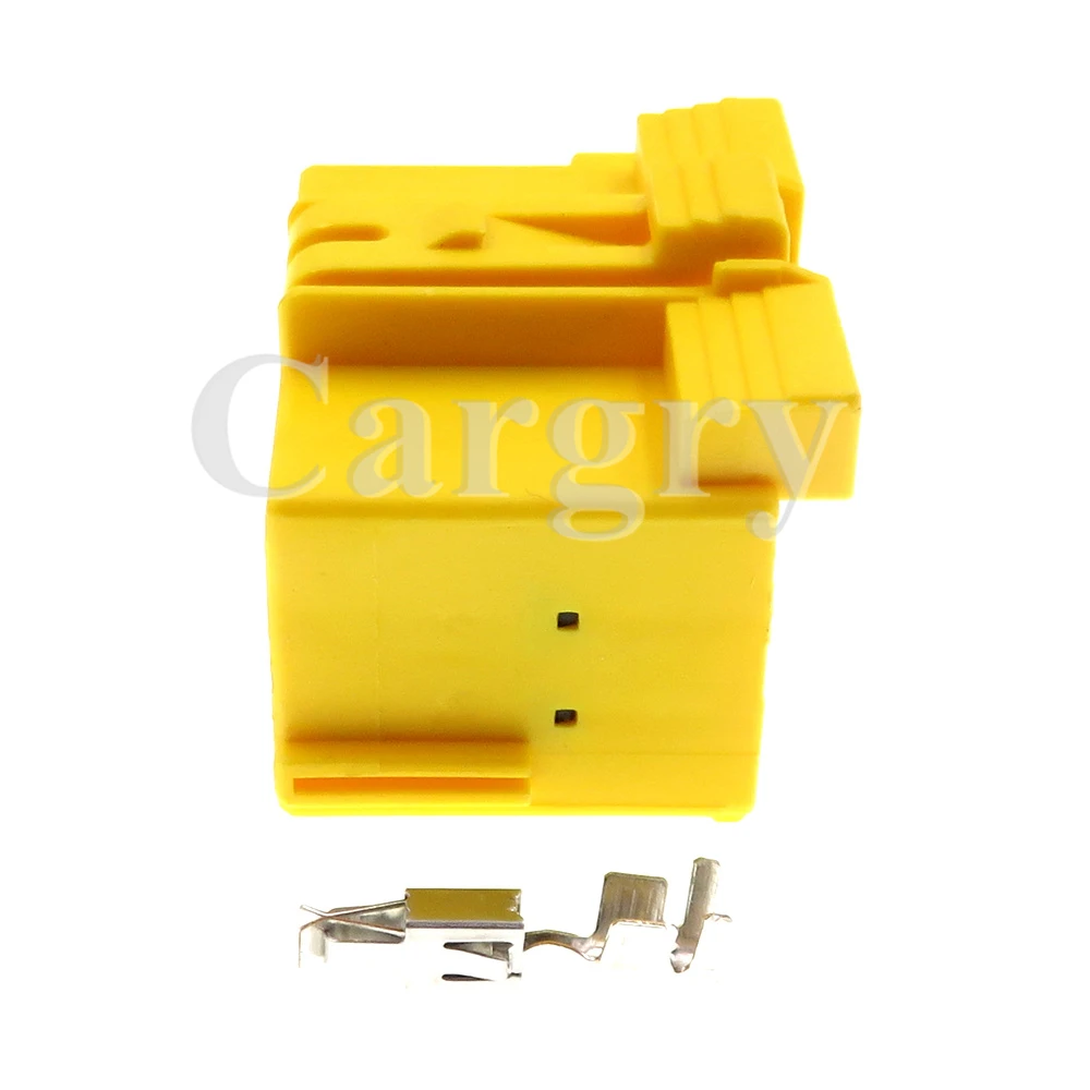 1 Set 21P 1-967625-5 AC Assembly Automotive Socket With Terminal 967635-1 Yellow Car Wiring Harness Unsealed Connector