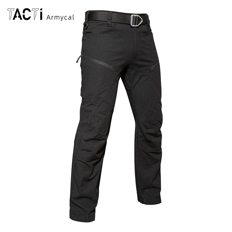 New Cargo Pants Casual Men Tactical Pant Multi Pockets Trousers Elastic Waist Wear-Resistant Waterproof Pants Casual Overalls