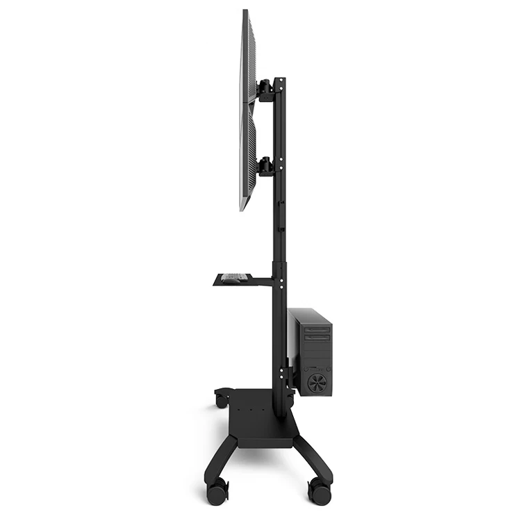 F2V Tv Stand BEWISER Professional Tv Bracket Cart with Mount Rolling Tv Cart With Mount Wheels