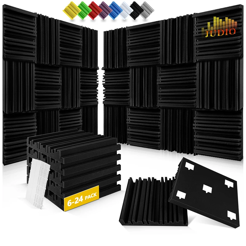 

Absorbing Material Studio 6/12/24 Pcs, Sound-absorbing Foam Panels Sound Proof Sponge Wall, Sound Insulation Home Accessories