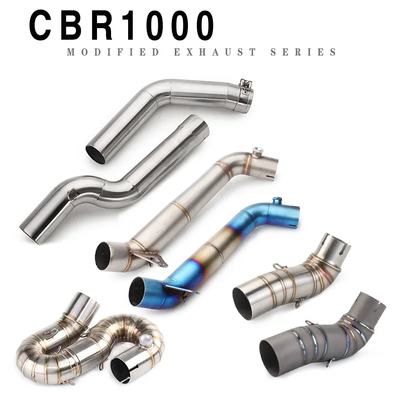 

For CBR1000 Slip-on Motorcycle Exhaust Muffler Middle Link Pipe For Honda CBR1000RR CBR 2008 2009 2010 2011 2013 2014 2015 2016