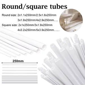 2 Stück PVC-Rohr Schwarz – Länge 500 Mm, ID 2–16 Mm – Für Gartenbewässerung, Aquarium & Co.