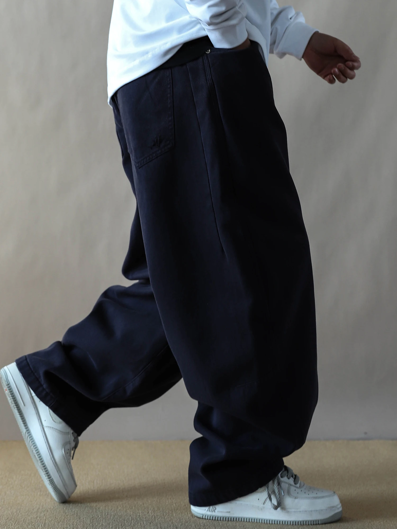 

Утепленные мужские рабочие брюки свободного прямого кроя с флисовой подкладкой, повседневные брюки в американском стиле, черные, новая модная мужская одежда 2025 года