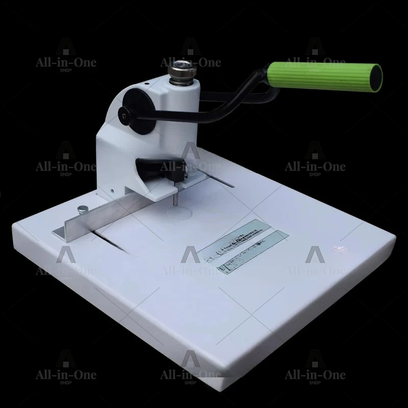 T30S heavy duty single hole manual punching machine, plastic fabric album tag recipe puncher binding machine