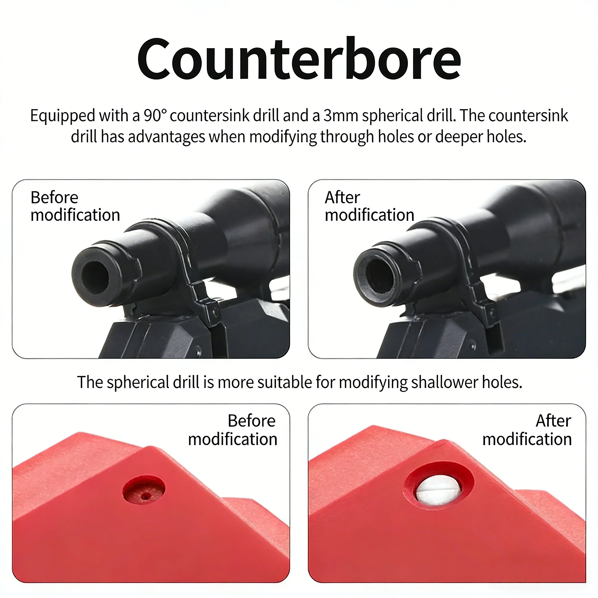 DSPIAE Ruyi chamfering device reaming drill AT-CT model Gundam hand-made round hole C-side chamfering device