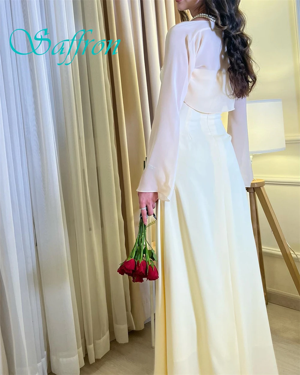 تخصيص رائعة حمالة شال طويل الأكمام مساء اللباس عالية الجودة جيرسي فساتين حفلة موسيقية حساسة فساتين العودة للوطن