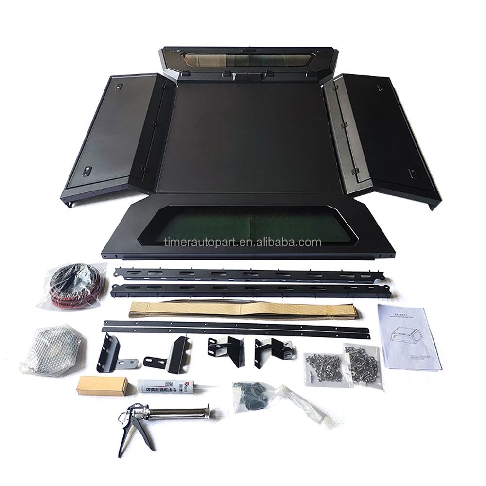 

High Quality 4X4 Steel Pickup Hard Top Waterproof Tonneau Cover Toppers Canopy With Windows for Ford Ranger