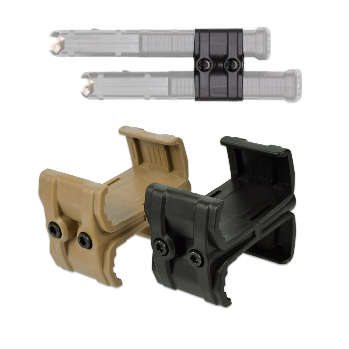 

Tactical AK 47 AR15 Dual Parallel Magazine Connector For M4 MP5 Airsoft Mag Parallel Connector Rifle Hunting Weapon Accessories