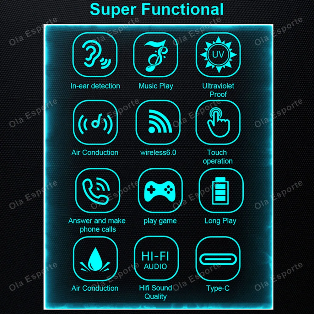2026 Smart Audio Glasses Touch Open Listening Design Lightweight Ultra Clear Sound Quality Bluetooth Call Waterproof Glasses New