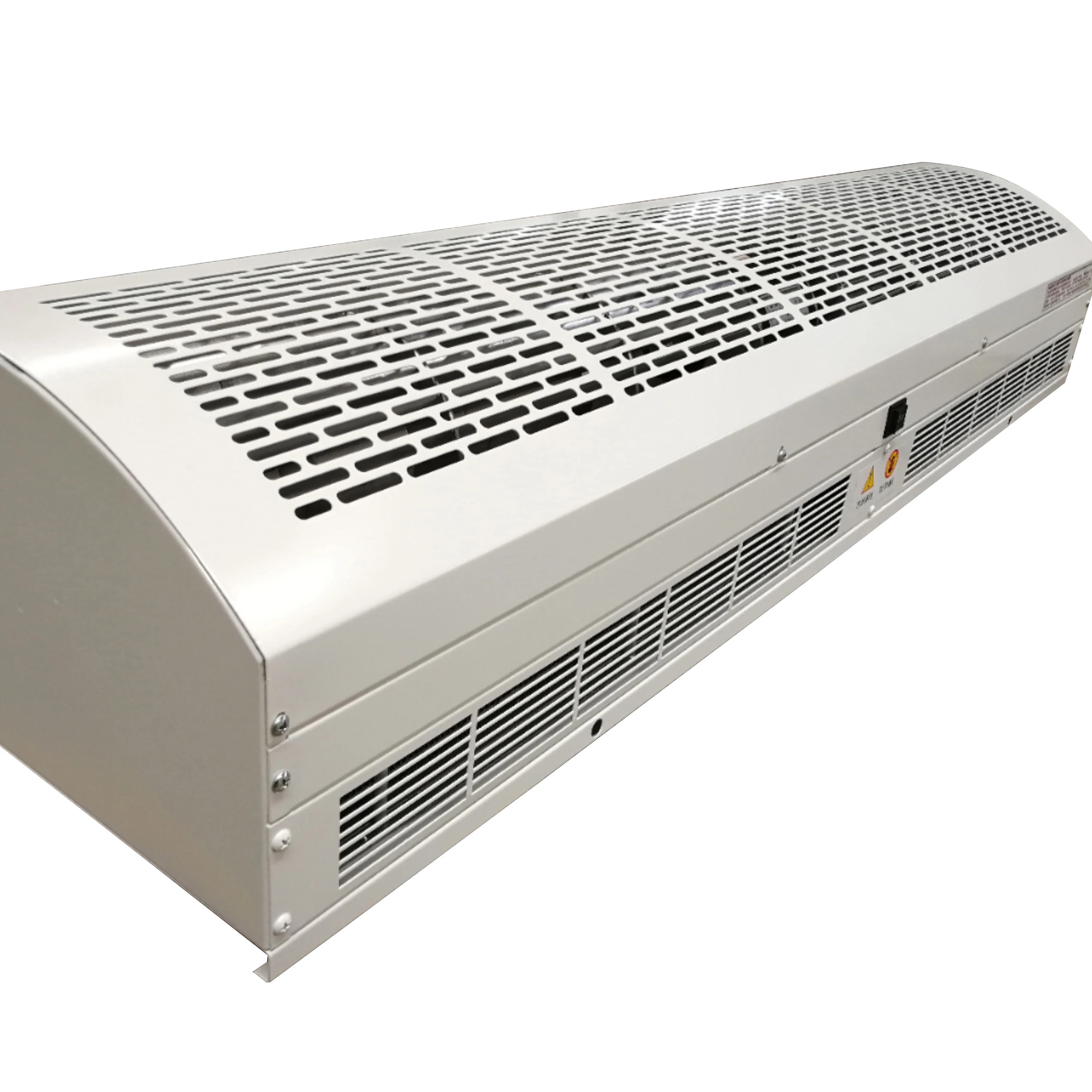 High performance air curtain unit for air conditioning equipment