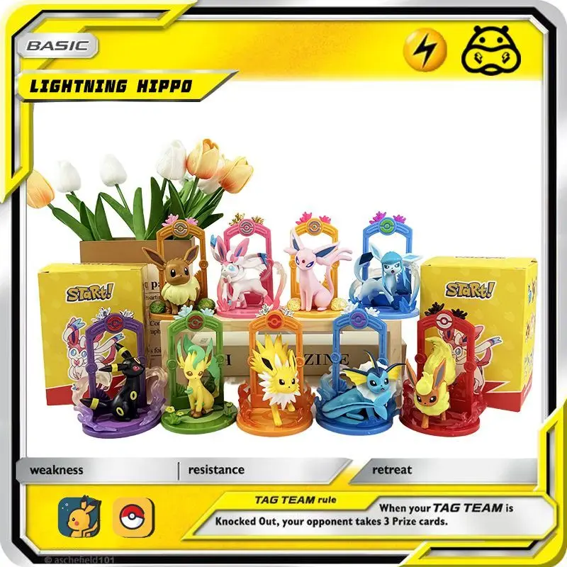 Pokemon collectible figurines PVC Cartoon Eevee Dream kids Blind Box Hand Doll Display Children Gift Collection