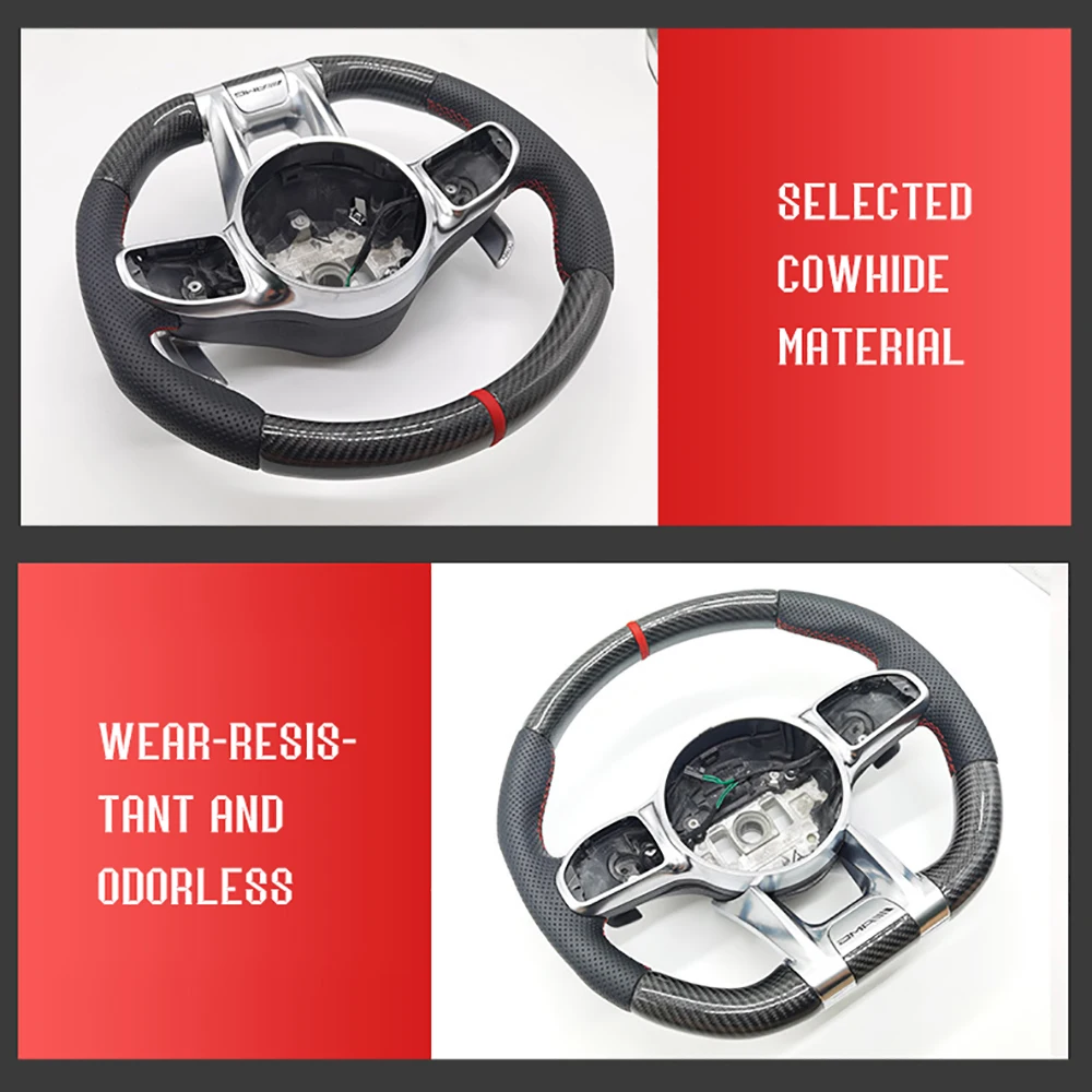 Car Steering Wheel For Mercedes GLC GLE GLS Benz Steering Wheel  Interior Accessorie Shift Paddle Carbon Fiber Accessories