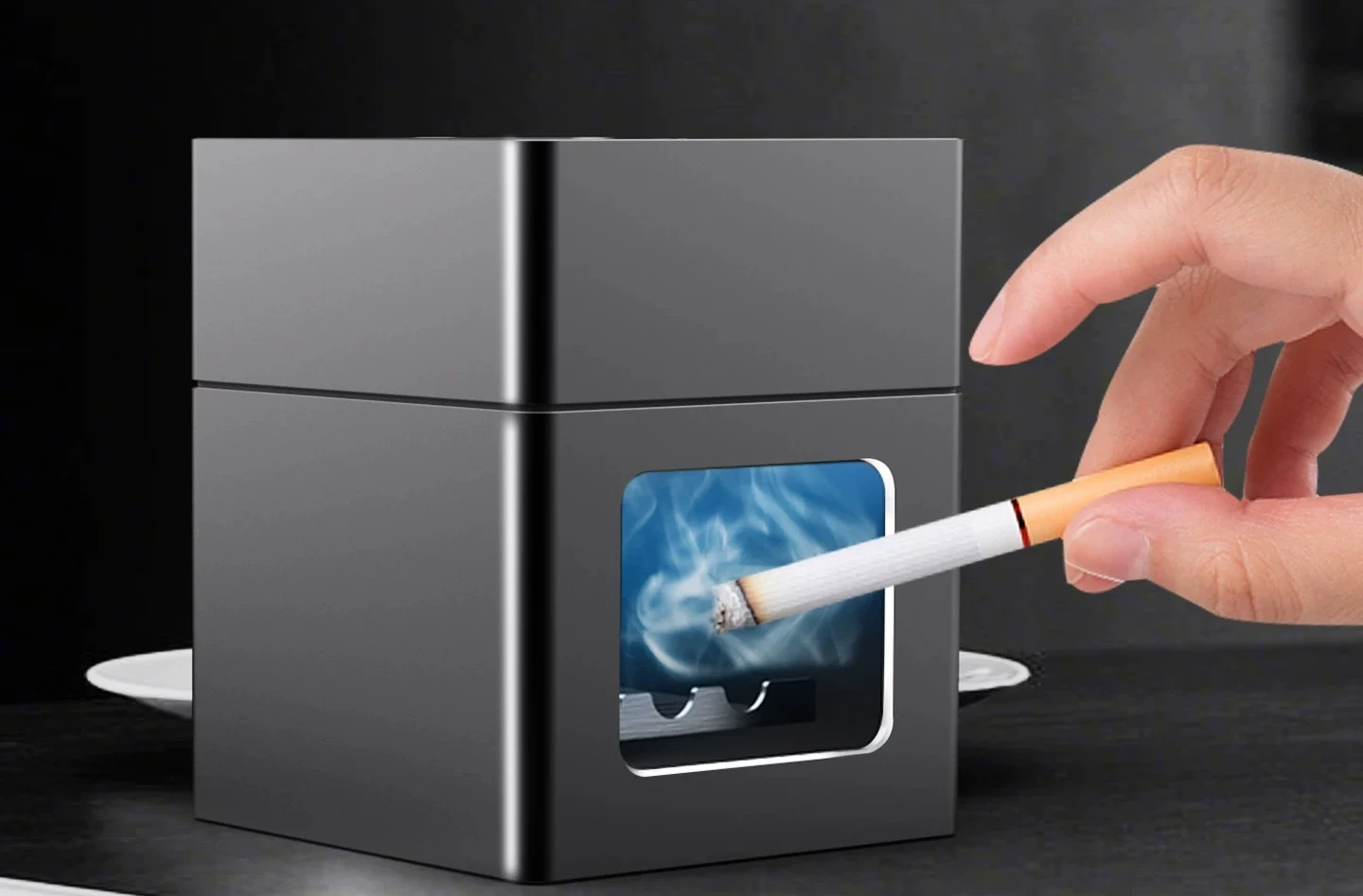 

Smart ashtray air purifier sucks high-end atmosphere, high-grade sense of light luxury, and gives men friends birthday gifts