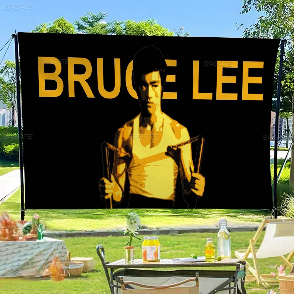 B-Bruce L-Lee Anime Chart Flag for Living Room Home Dorm Decor Art Home Decor Banner