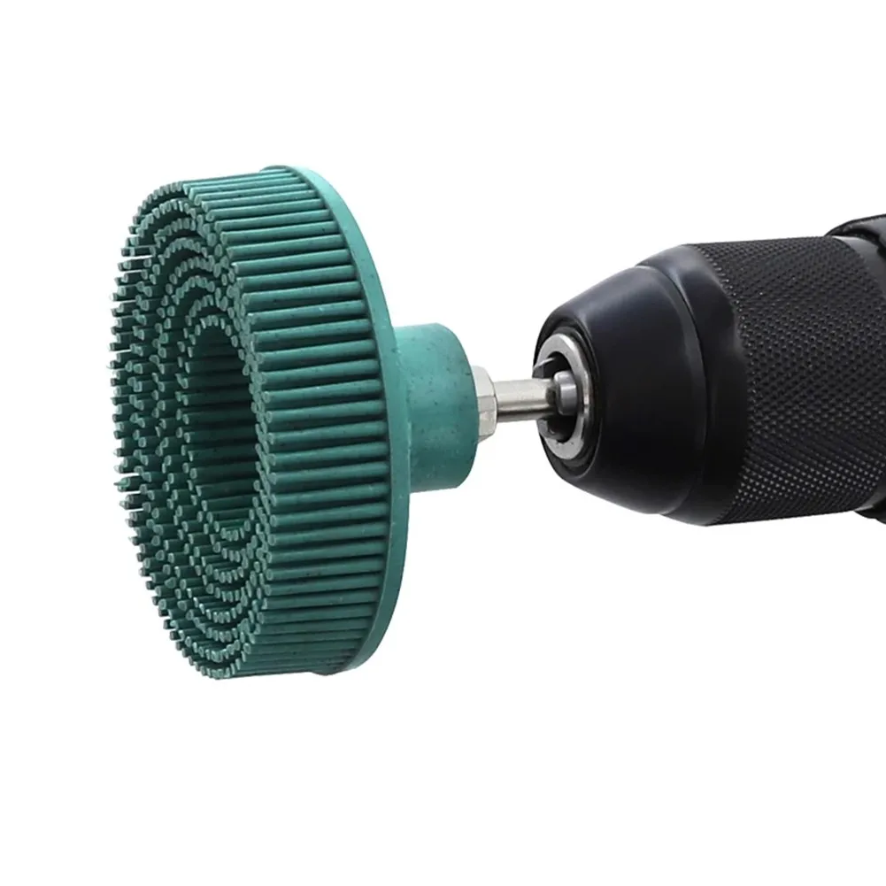 

2inch Polishing Wheels 50/80/120Grit Radial Bristle Disc Rubber Abrasive Brush For Deburring, Polishing, Cleaning