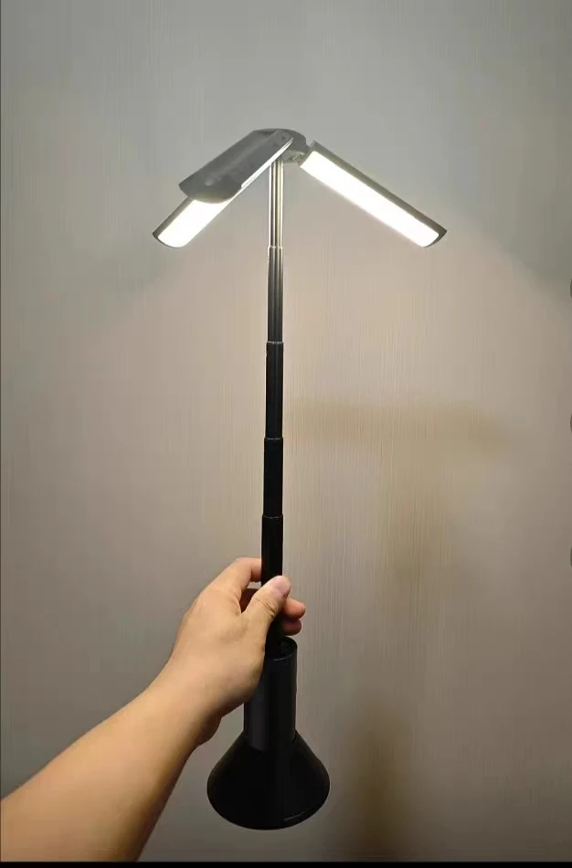 

Outdoor camping light long battery life triangle stack telescopic multi-function campground ambient