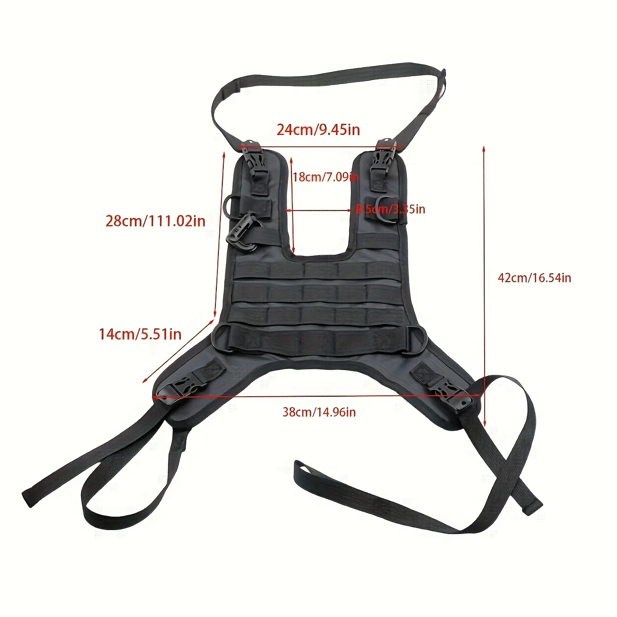 Universal Multi-Purpose Motorcycle Tank Bag Base Off-Road Compatible with Motorcycle Tank Vests Set