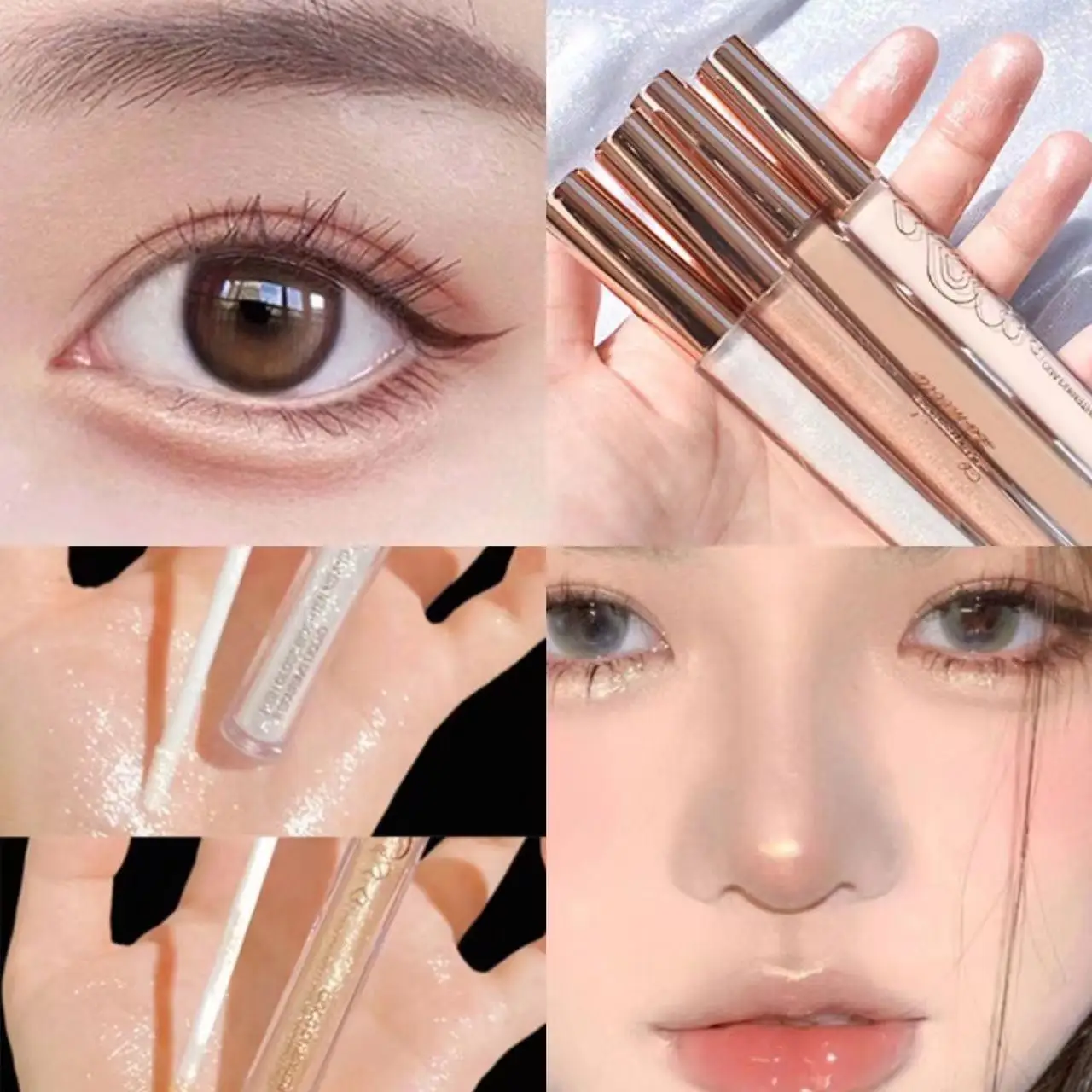 Liquid highlight shadow cement stick concealer to create three-dimensional contour nose shadow waterproof brightening eye