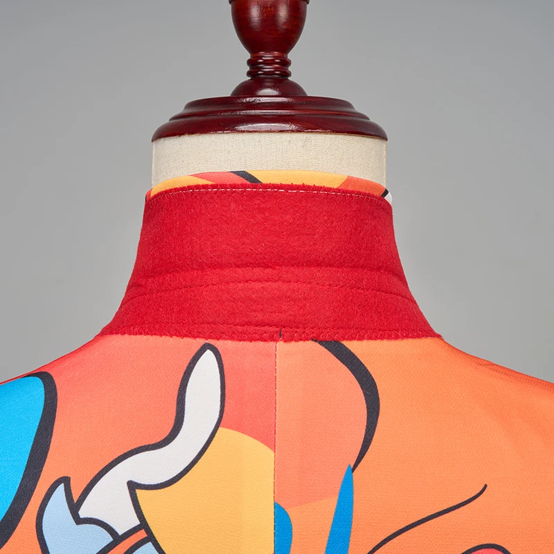 (سترات + بنطلون) بدلات مطبوعة رقمية ثلاثية الأبعاد للرجال على الموضة ، 2025 حفلات الزفاف الجديدة للرجال والرقص والحفلات ، أطقم فساتين زهور الأداء