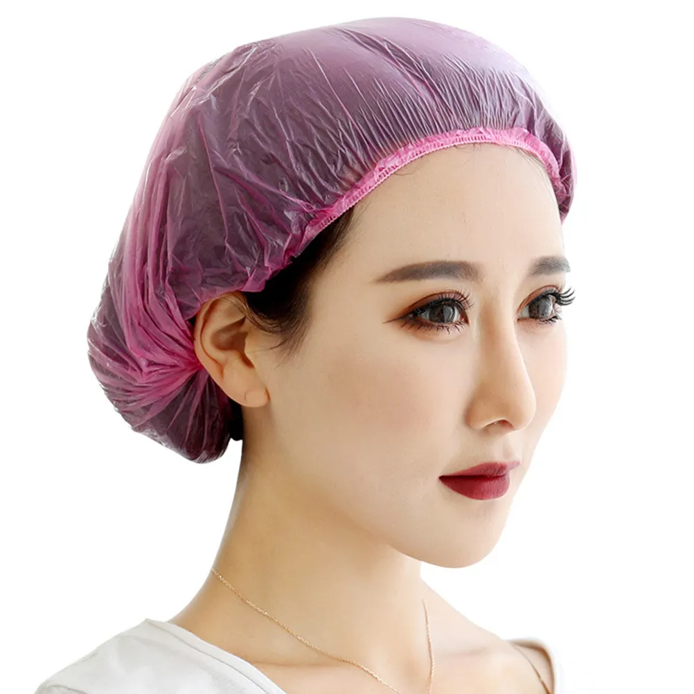 

200Pcs One Time Shower Cap Waterproof Disposable Bath Caps for Showering Cooking Face Cleaning Makeup Shower Cap