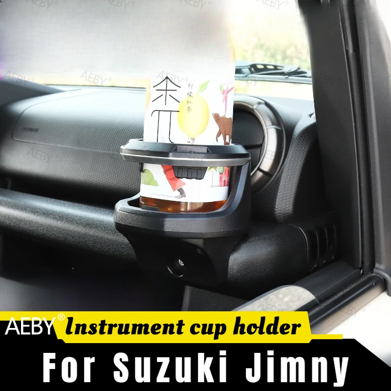 Suporte para bebidas do lado do passageiro para Suzuki Jimny 2019-2026, suporte retrátil para garrafas, suporte para bebidas, acessórios.