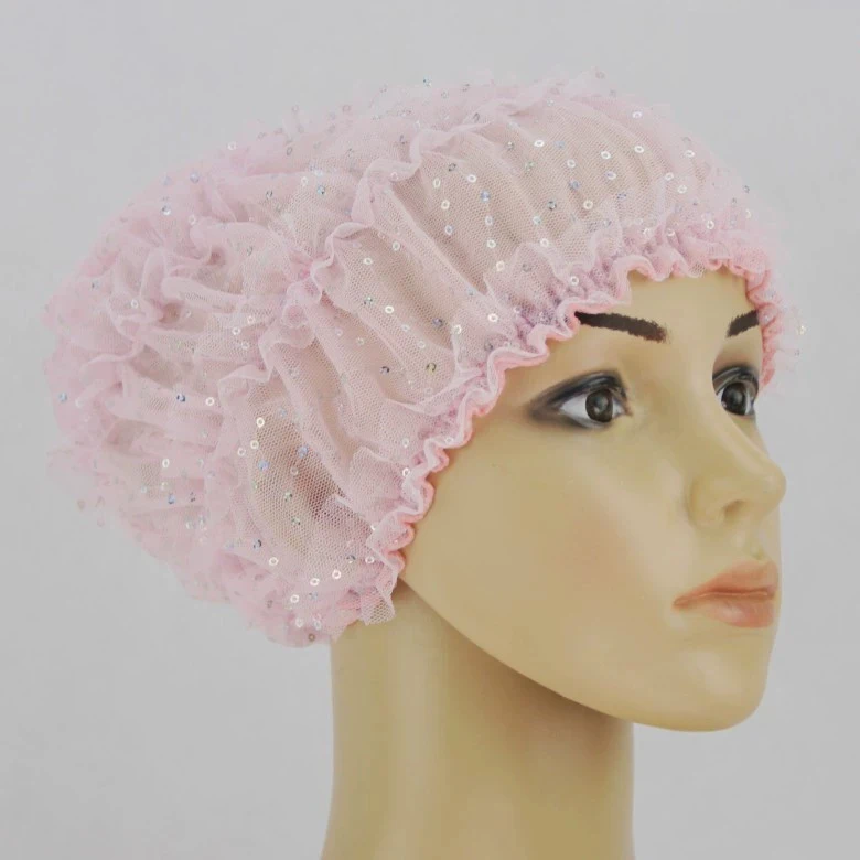 

Новый сетчатый кружевной нижний платок, тюрбан с блестками, женский мусульманский хиджаб, шапочки, дышащая повязка на голову, Turbante Mujer