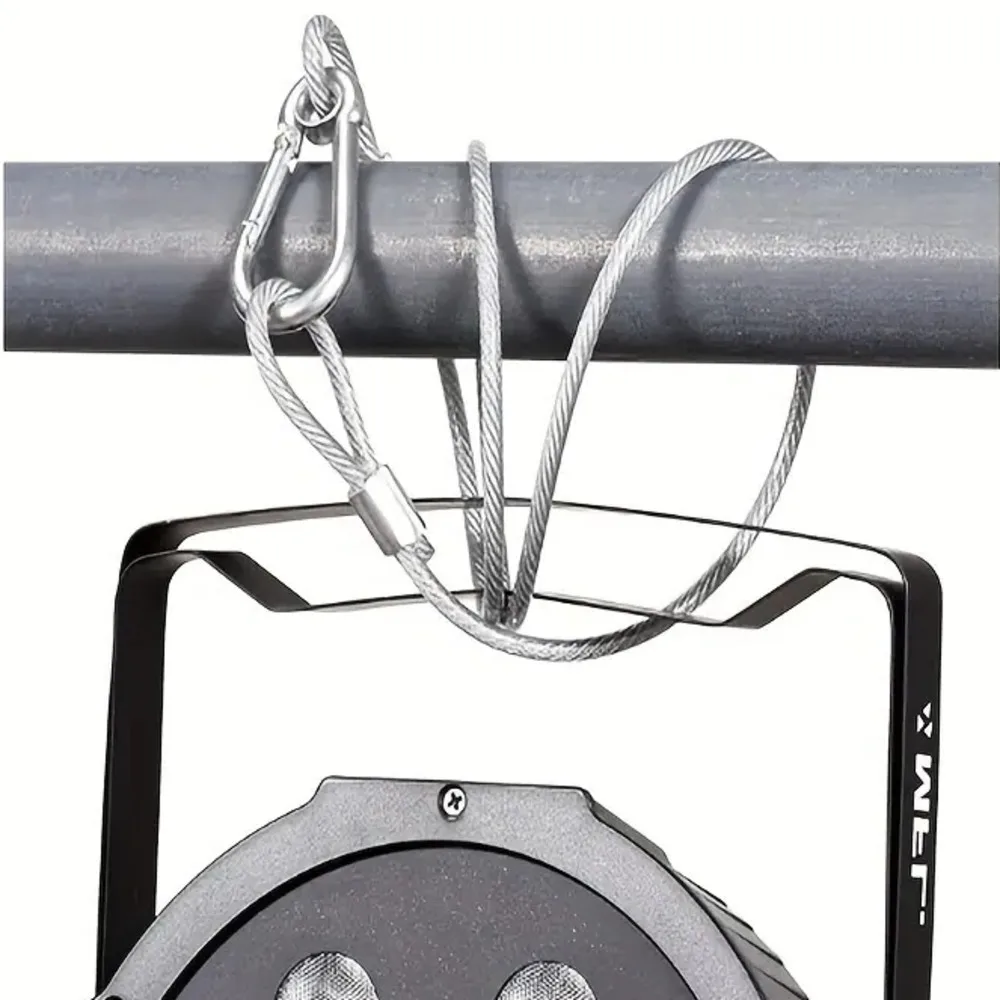 1Pcs 안전 로프 케이블 직경 3mm 4mm 5mm 두꺼운 실버 스틸 와이어 보호 로프 Securite 잠금 DJ 무대 조명 장치